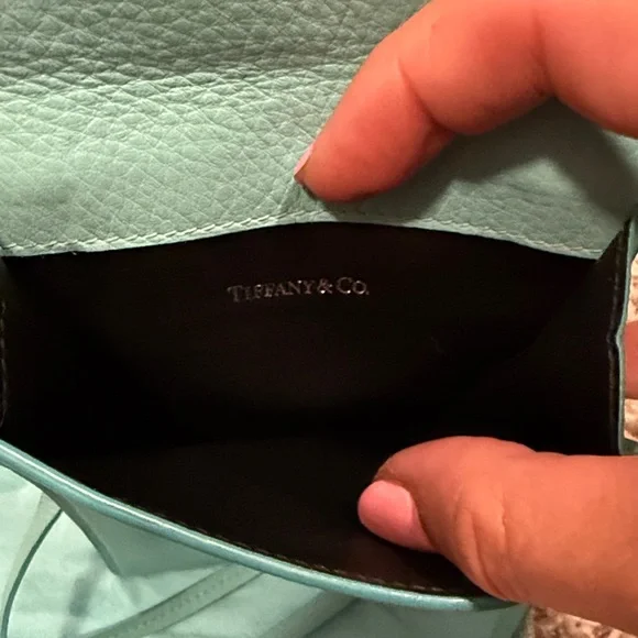 Tiffany & Co. Blue Leather Phone Bag - Picture 5 of 6